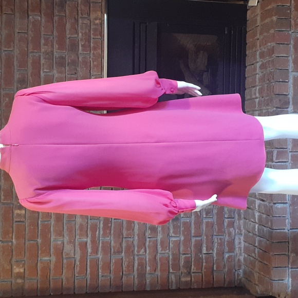 Riley & Rae Pink A-line Mock Neck Dress - Picture 2 of 9